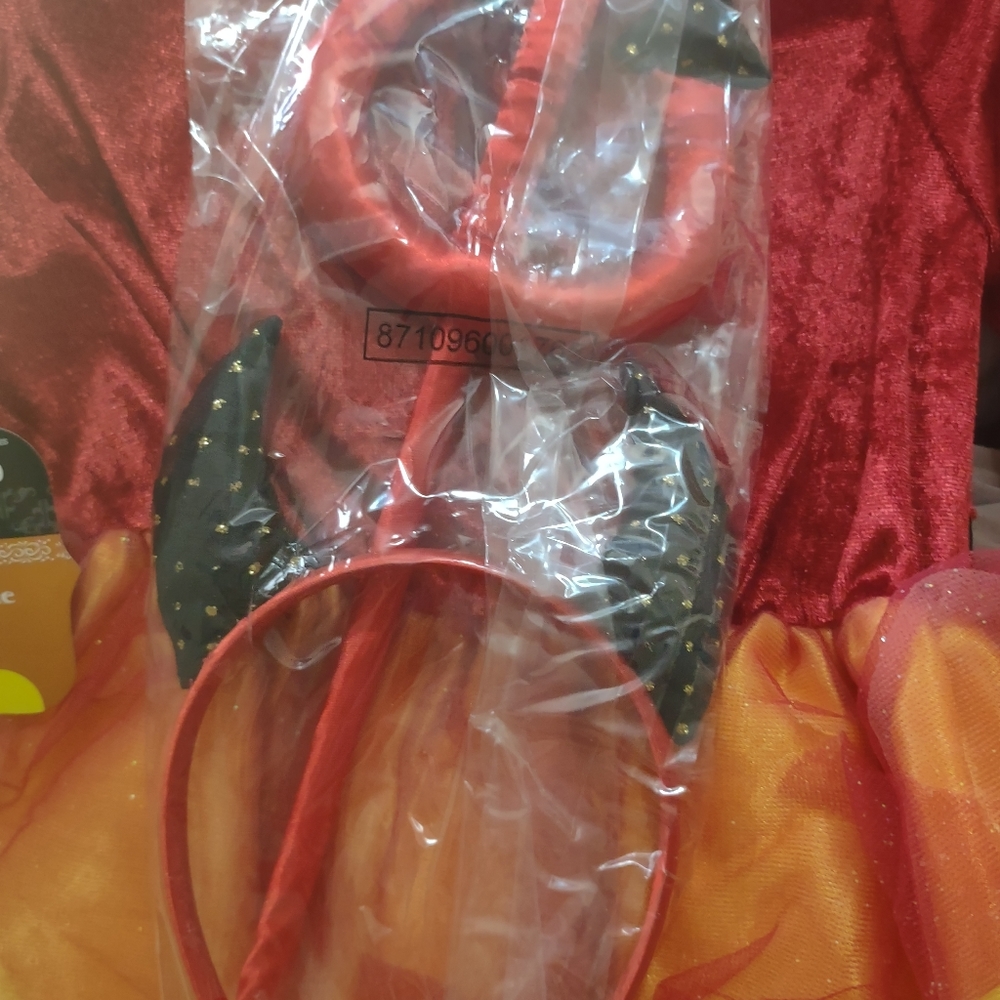 Girls size small devil costume